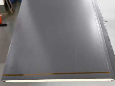 防火隔热板贴胶机现场案例 —建材行业